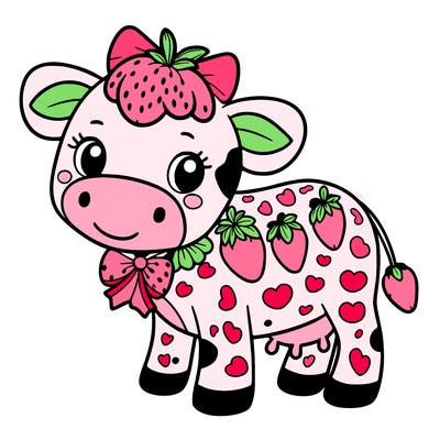strawberry cow