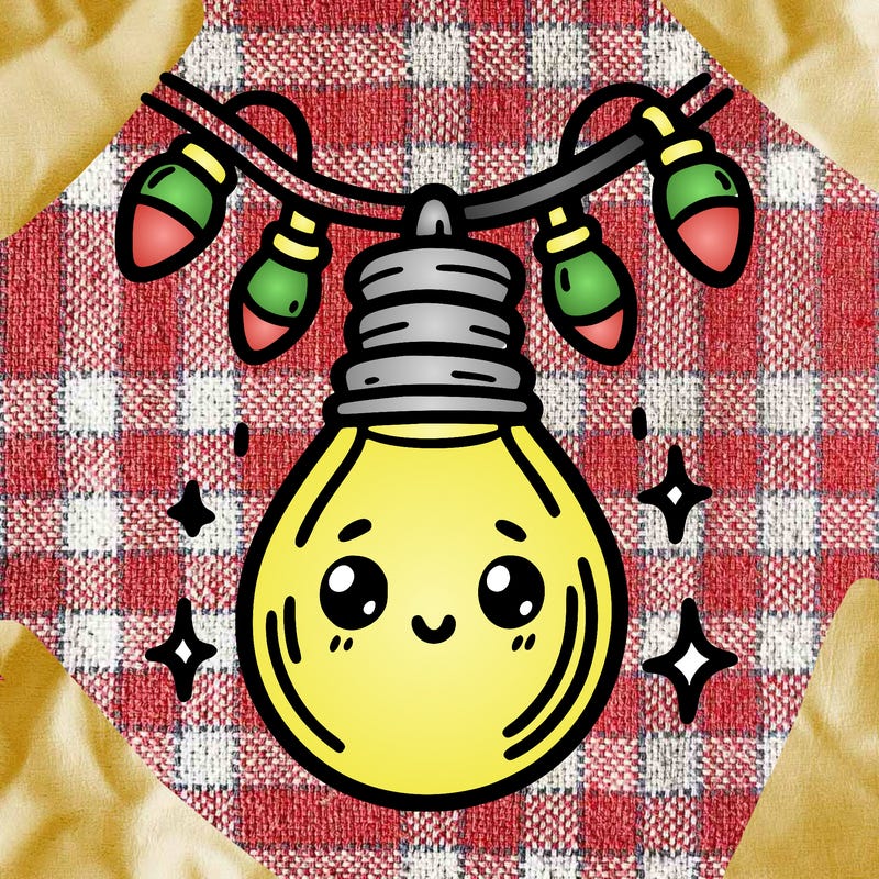 small bulb of a garland