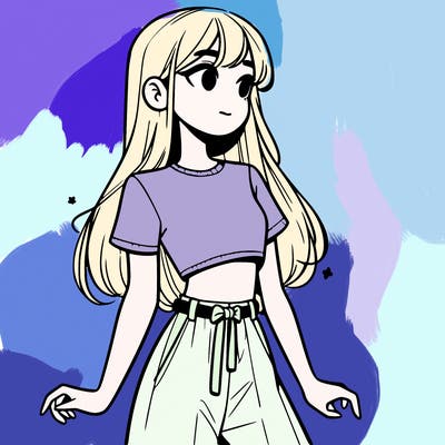 girl in a cute crop top