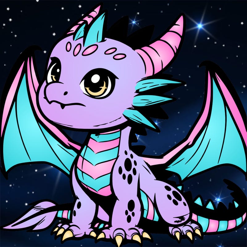 fierce baby night dragon