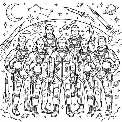 Mercury Seven Astronauts
