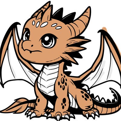 fierce baby night dragon