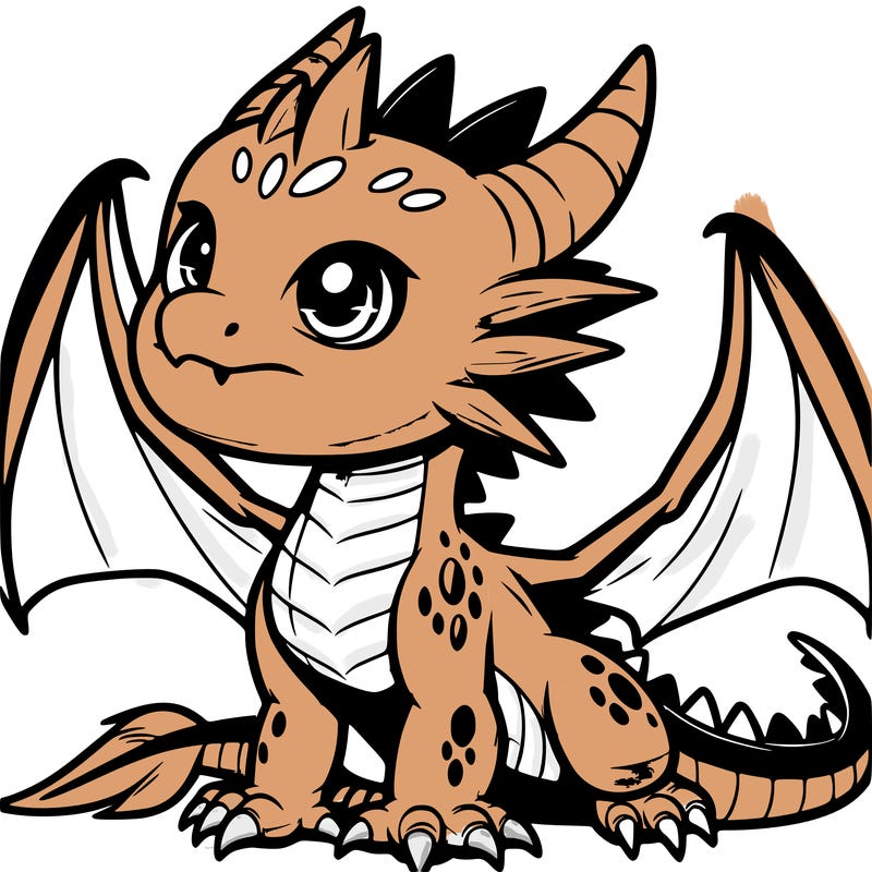 fierce baby night dragon