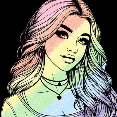 detailed realistic girl