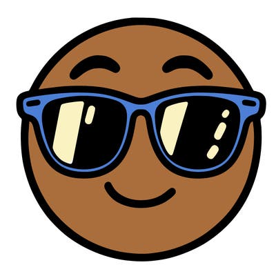 emoji with sunglasses
