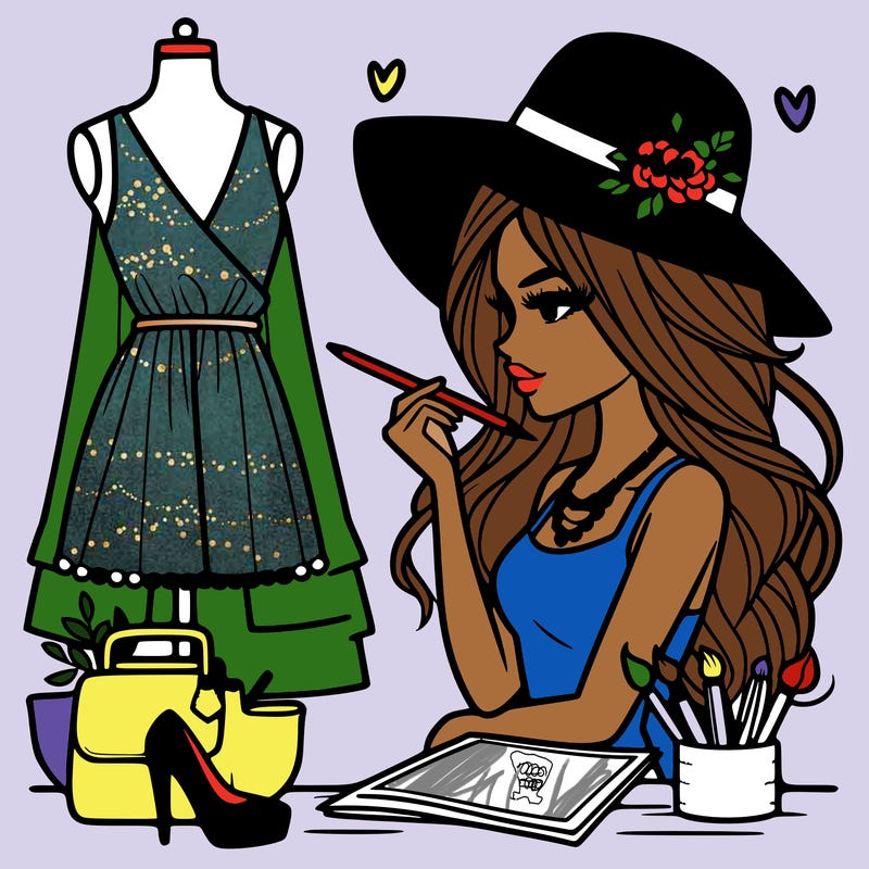 a stylish fashion designer