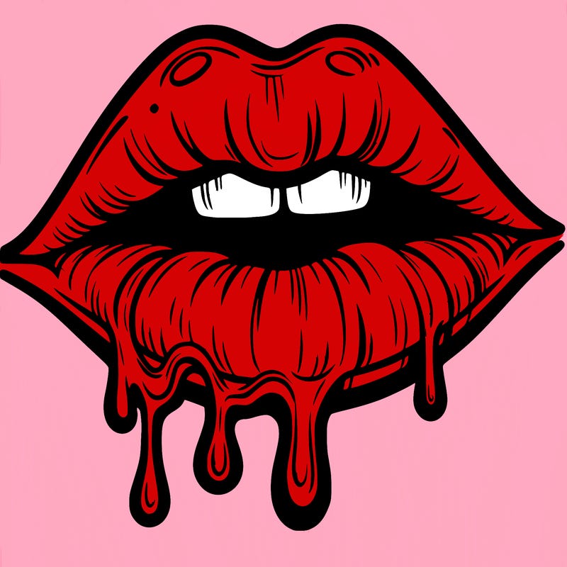 lips that look realistic and drip