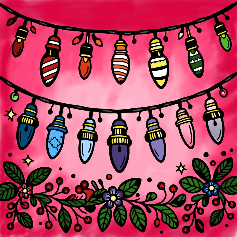 christmas light garland