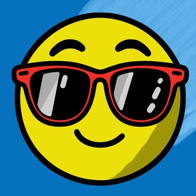 emoji with sunglasses