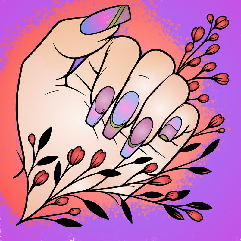 nails with french tip