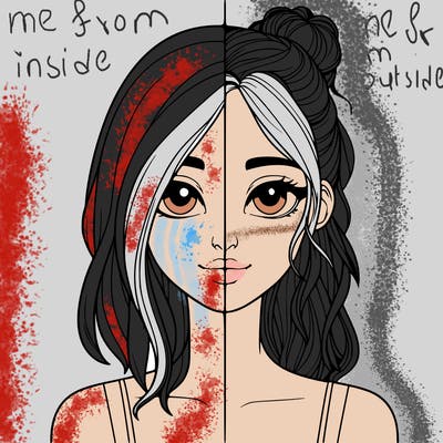 realistic girl split