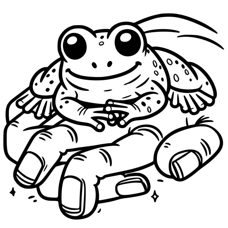 frog nails on person