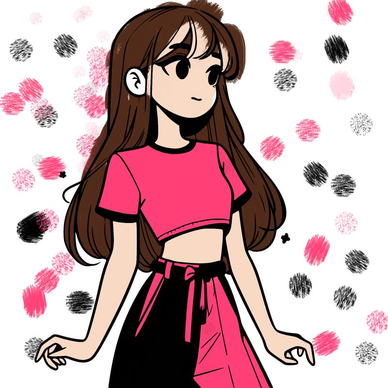 girl in a cute crop top