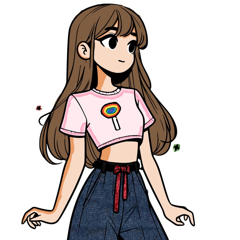 girl in a cute crop top