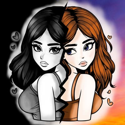 realistic girl split