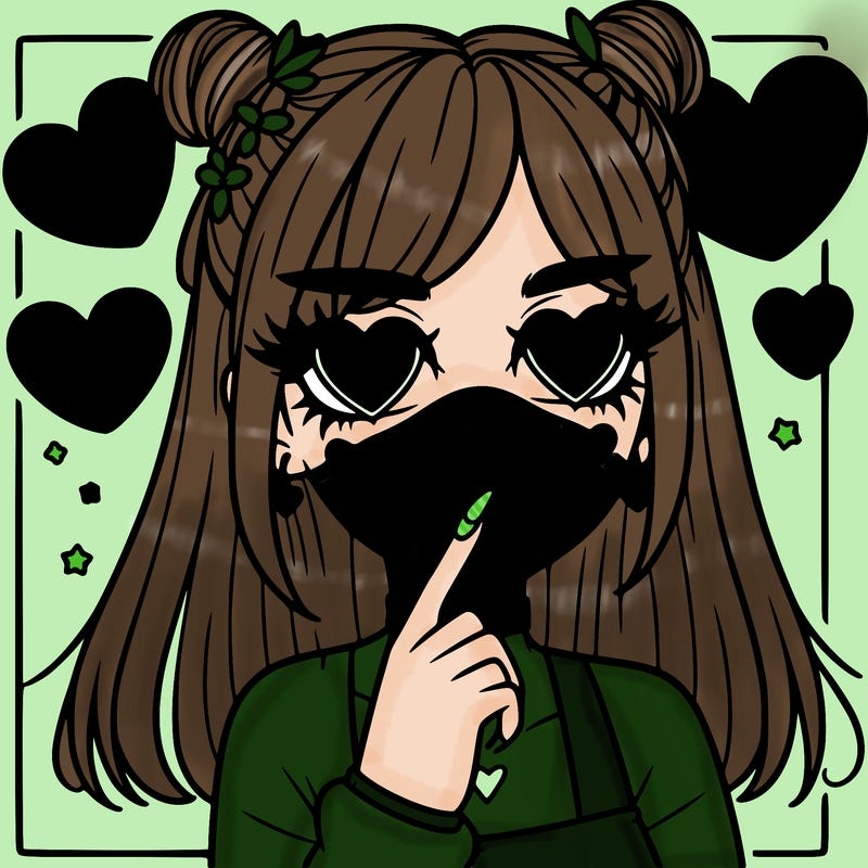 aesthetic heart girl