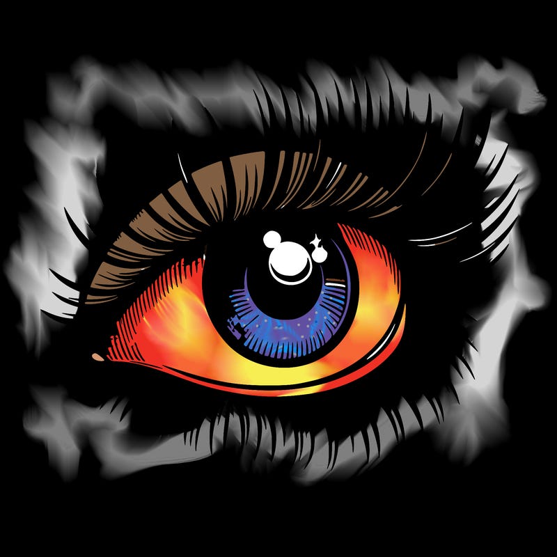 realistic eye long eylashes