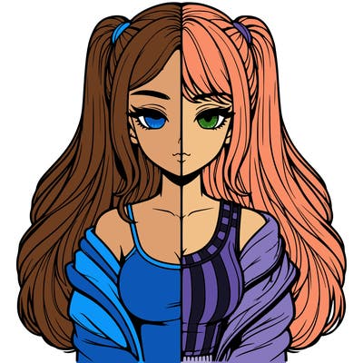 realistic girl split