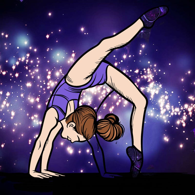 girl doing gymnastics