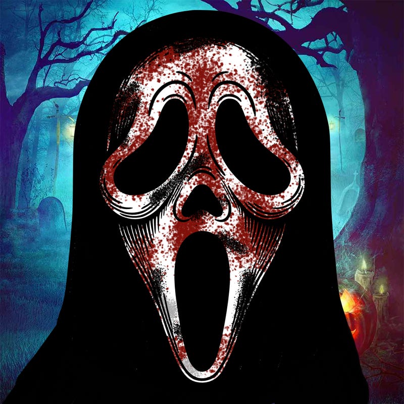 detailed ghostface mask