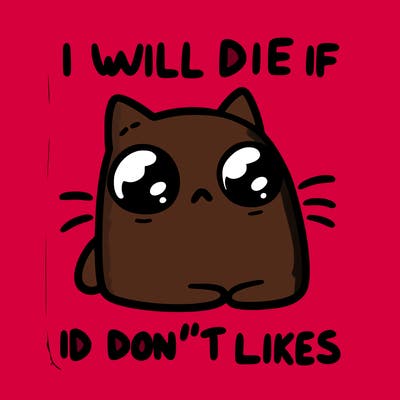 a cat that will die if we don’t get 10 likes