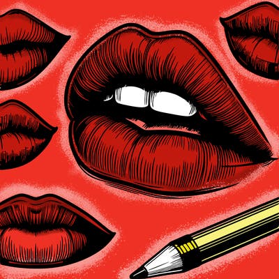 realistic  lips