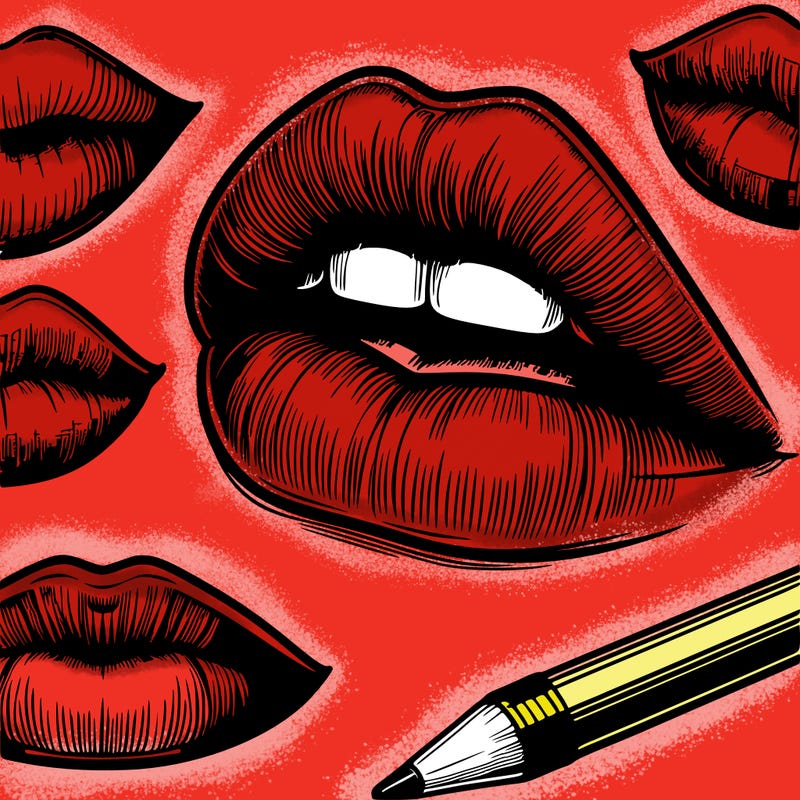 realistic  lips