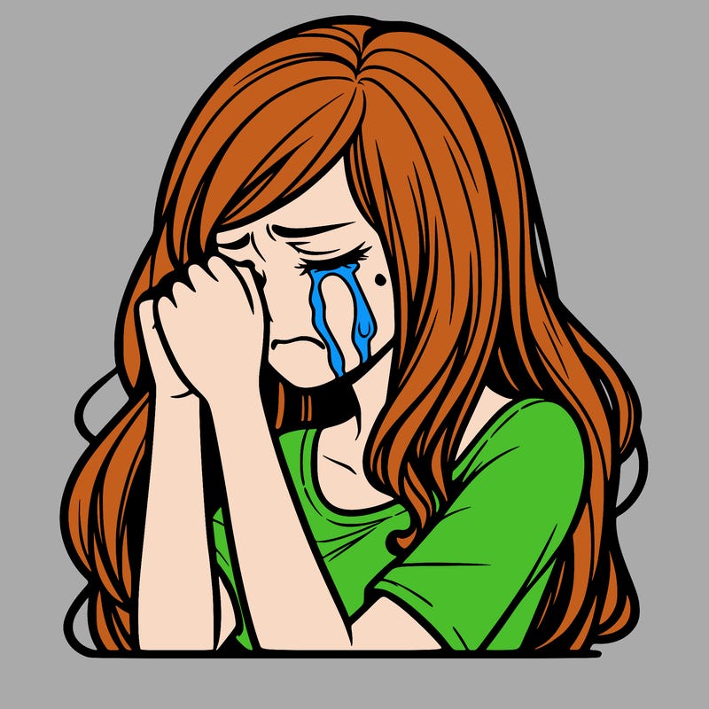 woman crying