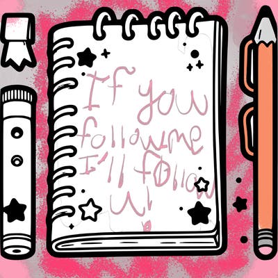 blank note book