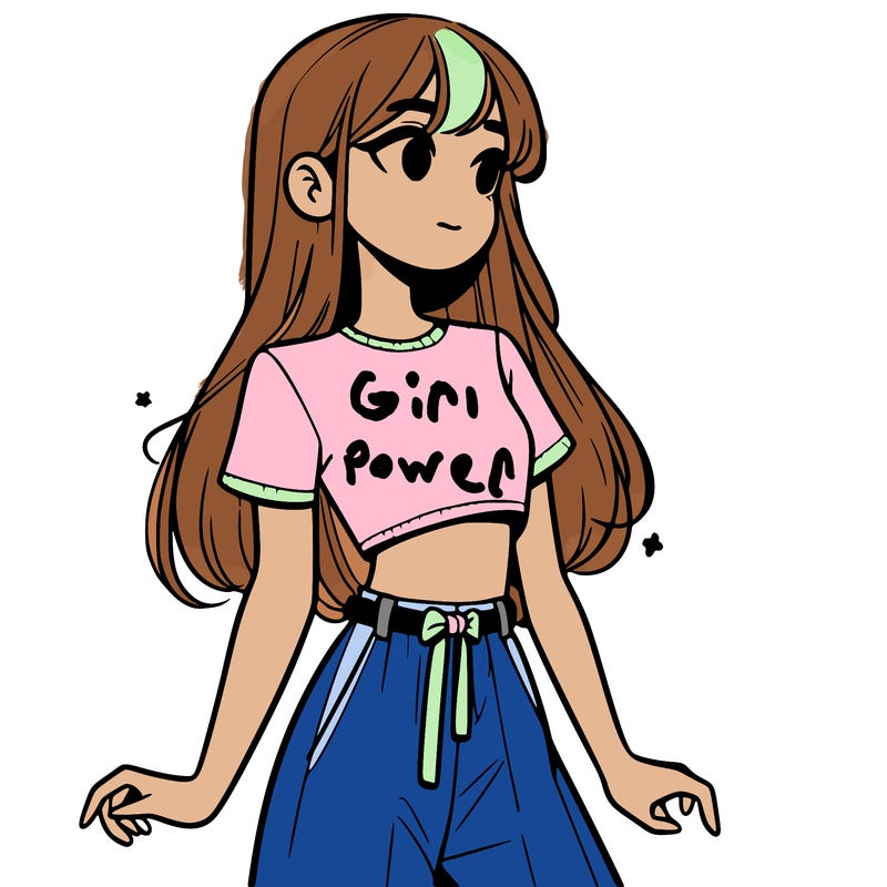 girl in a cute crop top