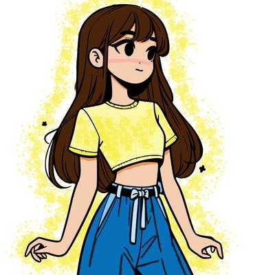 girl in a cute crop top