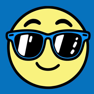 emoji with sunglasses