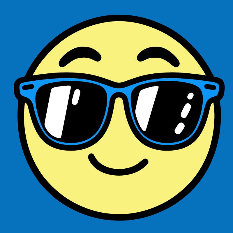 emoji with sunglasses