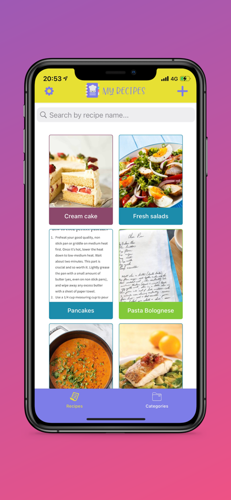 My Recipes Album - Food & Drink App | MWM