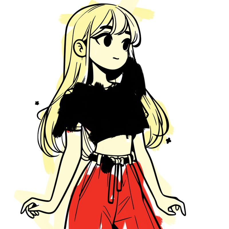 girl in a cute crop top