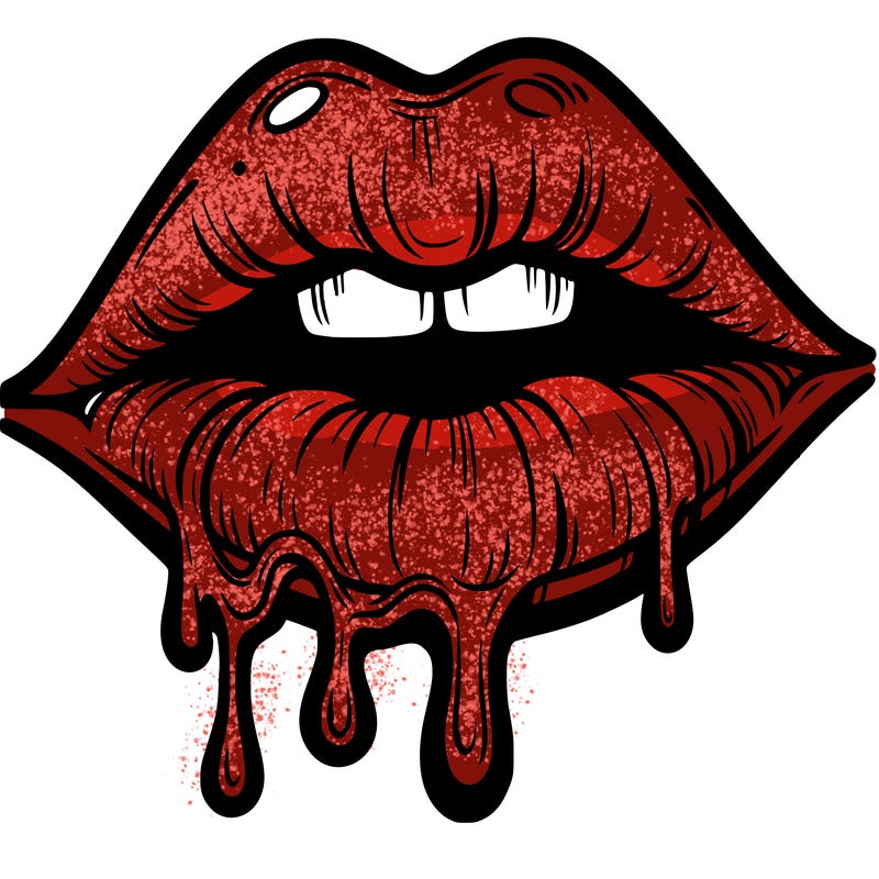 lips that look realistic and drip