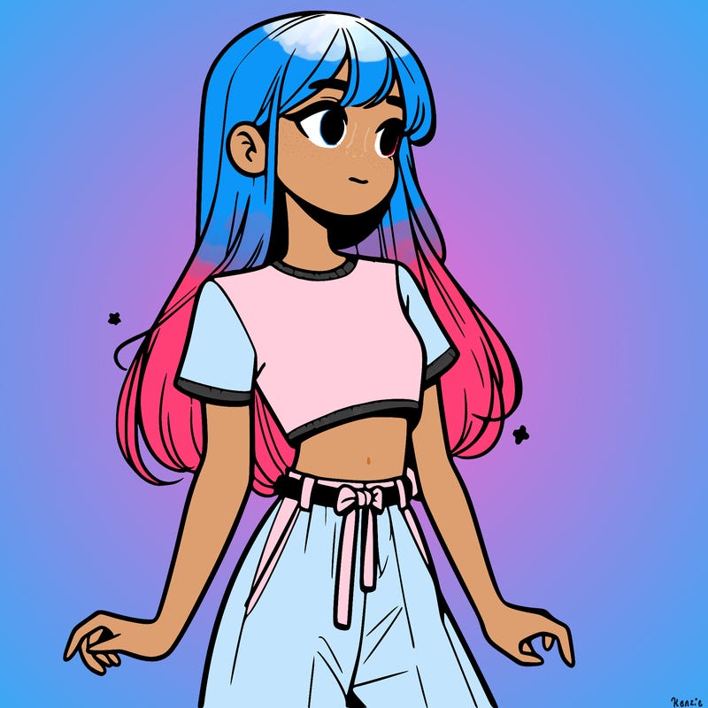 girl in a cute crop top