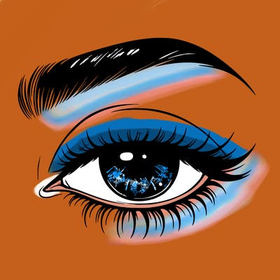 eye closed realistic