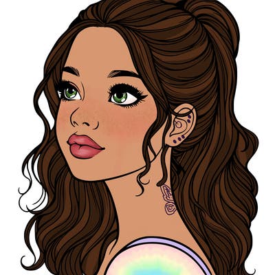 beautiful realistic girl