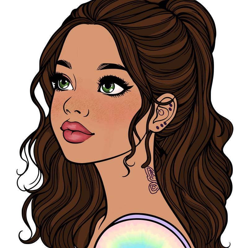 beautiful realistic girl
