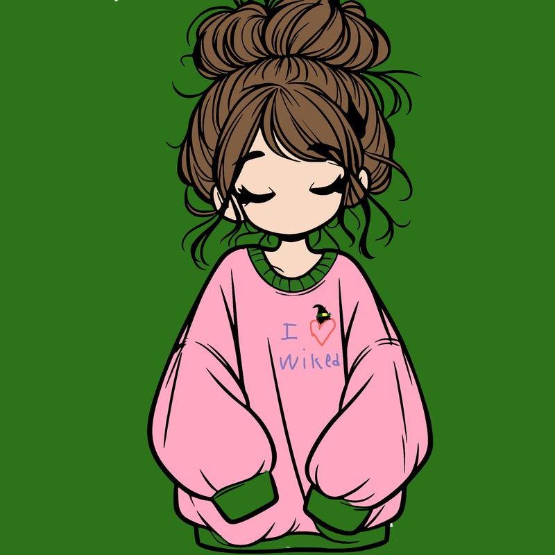 girl with baggy sweatshirt and messy bun