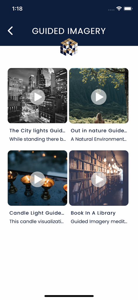 My Company Wellness - Guided imagery sessions for relaxation and mental health in the My Company Wellness app