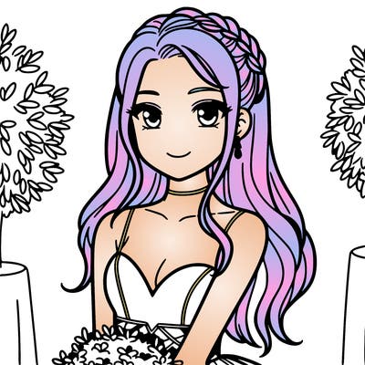 high school girl at prom