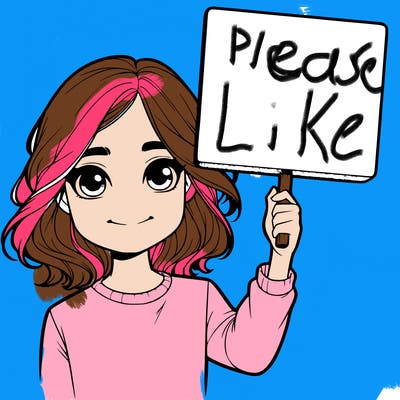 realistic girl holding up a sign