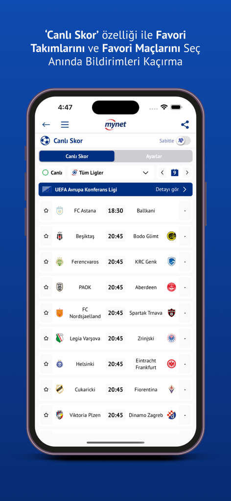 Mynet Haber - Son Dakika - Mynet Haber app live football match scores and sports schedules
