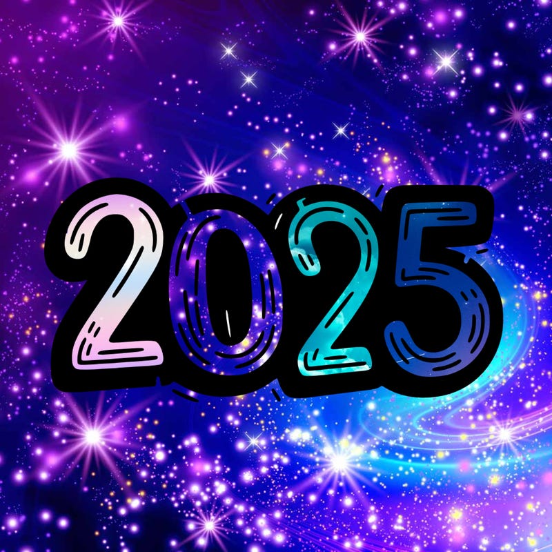 one line scrawled numbers sketch design “2025”