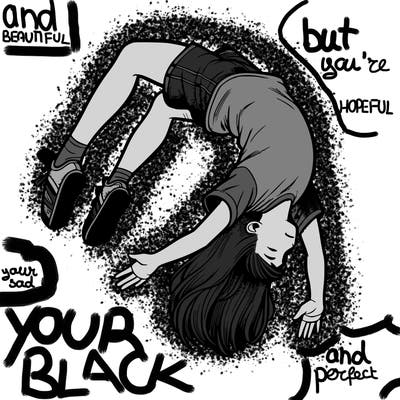 realistic girl doing a backflip