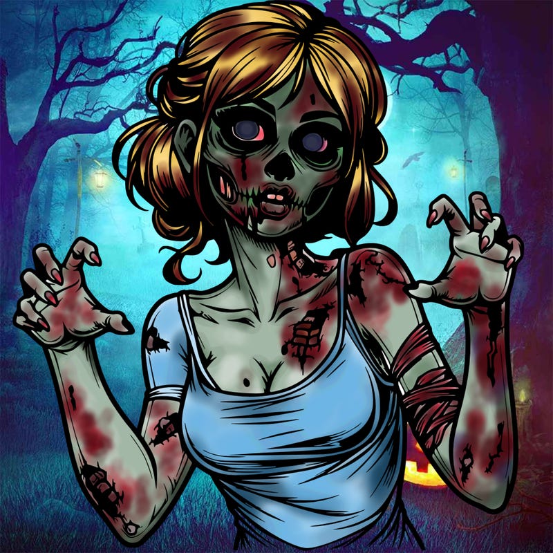 realistic zombie girl