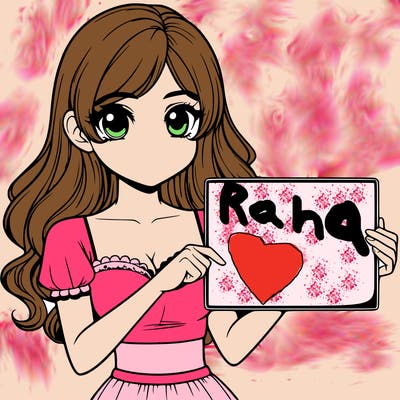 realistic pretty girl holding blank sign