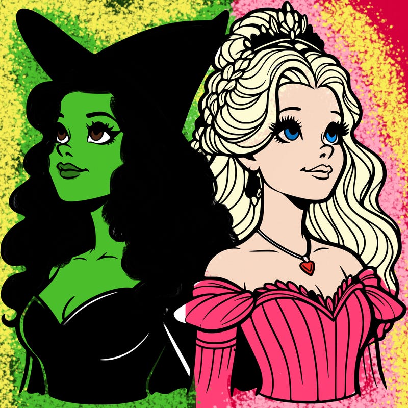 'elphaba and glinda (realistic)